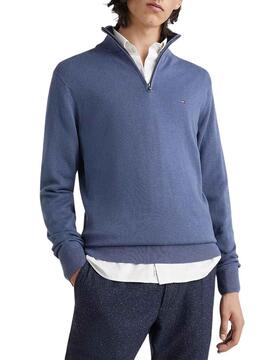 Jersey Tommy Hilfiger Cremallera Azul para Hombre