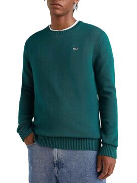 Jersey Tommy Jeans Essential Verde para Hombre