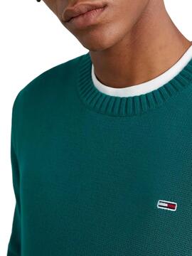 Jersey Tommy Jeans Essential Verde para Hombre