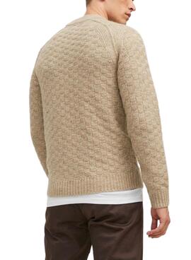 Jersey Jack and Jones Blasoren Beige para Hombre