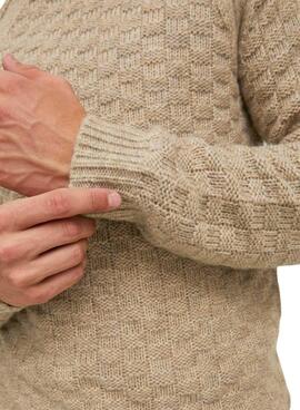 Jersey Jack and Jones Blasoren Beige para Hombre