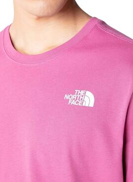 Camiseta The North Face Red Box Rosa para Hombre