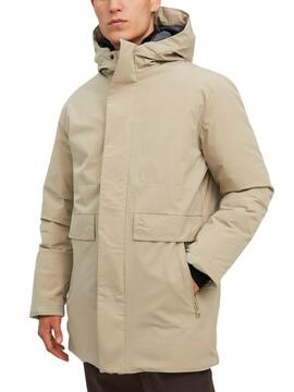 Parka Jack and Jones Blatiger Beige para Hombre