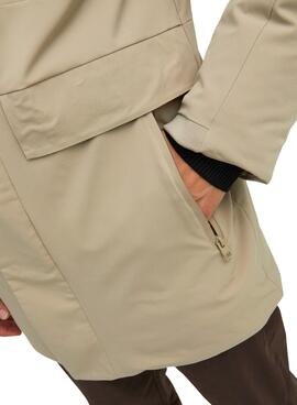 Parka Jack and Jones Blatiger Beige para Hombre