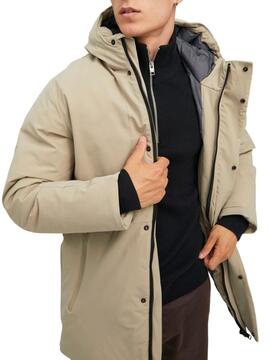 Parka Jack and Jones Blatiger Beige para Hombre