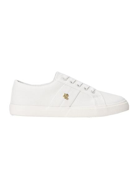 Zapatillas Polo Lauren Blanco Mujer