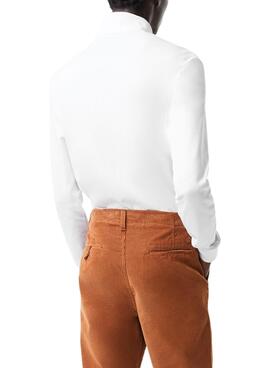 Jersey Lacoste Cuello Cisne para Hombre Blanco
