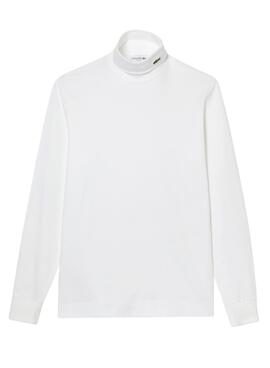 Jersey Lacoste Cuello Cisne para Hombre Blanco