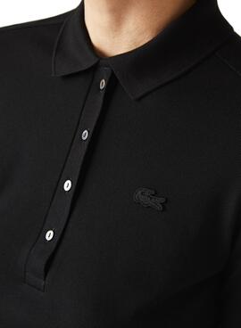 Polo Lacoste Manga Larga para Mujer Negro
