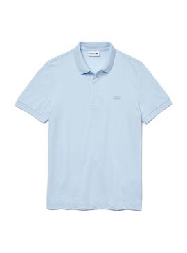 Polo Lacoste Paris Azul Celeste Hombre