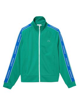 Sudadera Lacoste Cremallera para Hombre Turquesa