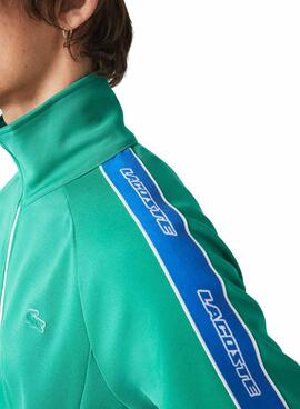 Sudadera Lacoste Cremallera para Hombre Turquesa