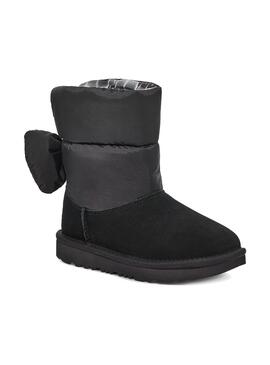 voz combinación salado Botas Ugg Bailey Bow Maxi Lazo para Niña Negras