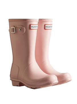 Botas Hunter Original Junior para Niña Rosa Claro