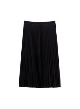 Falda Lacoste Plisada para Mujer Negra
