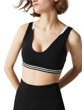 Top Deportivo Lacoste Sport para Mujer Negro