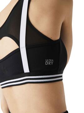 Top Deportivo Lacoste Sport para Mujer Negro