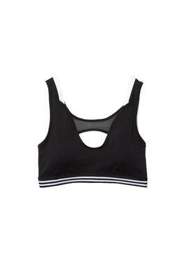 Top Deportivo Lacoste Sport para Mujer Negro