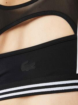 Top Deportivo Lacoste Sport para Mujer Negro