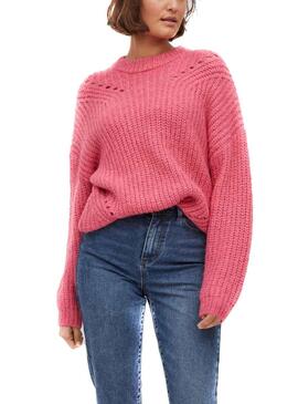 Jersey Vila Visuba Calado para Mujer Rosa