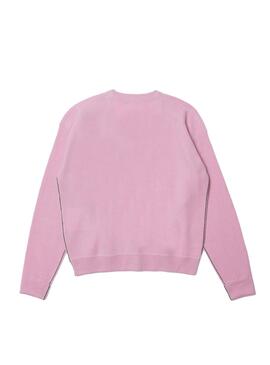 Chaqueta Lacoste Cuello Pico para Mujer Rosa