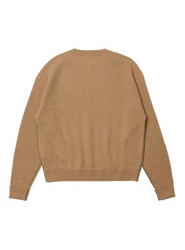 Jersey Lacoste Cuello Redondo para Mujer Camel
