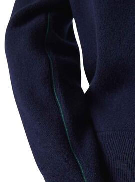 Jersey Lacoste Cuello Pico para Mujer Marino