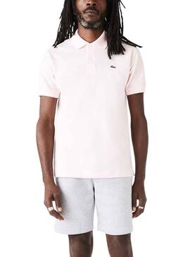 Polo Lacoste L1212 para Hombre Rosa Claro