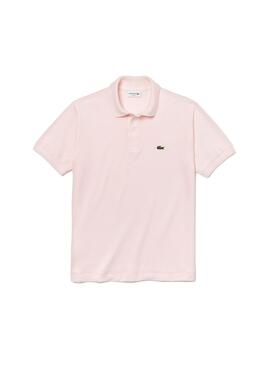 Polo Lacoste L1212 para Hombre Rosa Claro