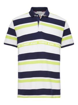 Polo Tommy Jeans Rayas Multicolor Hombre