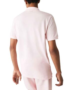 Polo Lacoste Slim Fit para Hombre Rosa Flamant