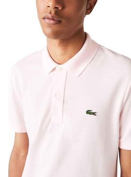 Polo Lacoste Slim Fit para Hombre Rosa Flamant