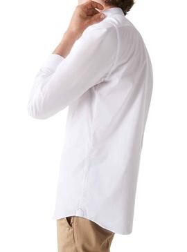 Camisa Lacoste Slim Fit para Hombre Blanca