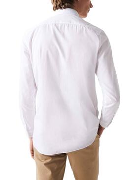 Camisa Lacoste Slim Fit para Hombre Blanca