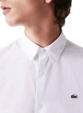 Camisa Lacoste Slim Fit para Hombre Blanca