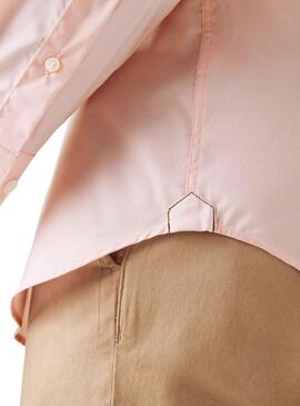 Camisa Lacoste Slim Fit para Hombre Rosa Claro
