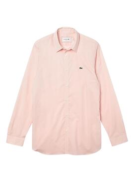 Camisa Lacoste Slim Fit para Hombre Rosa Claro