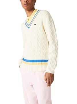Jersey Lacoste Tricot para Hombre Blanco