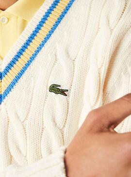Jersey Lacoste Tricot para Hombre Blanco