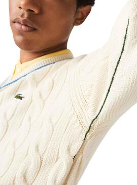 Jersey Lacoste Tricot para Hombre Blanco