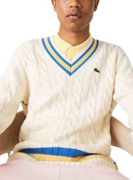 Jersey Lacoste Tricot para Hombre Blanco
