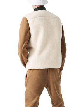 Chaleco Lacoste Borrego para Hombre Beige