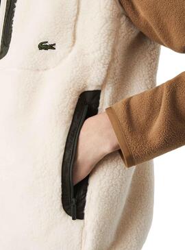 Chaleco Lacoste Borrego para Hombre Beige