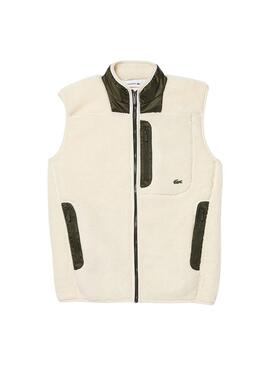 Chaleco Lacoste Borrego para Hombre Beige
