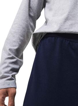 Pijama Lacoste Cocodrilo para Hombre Marino