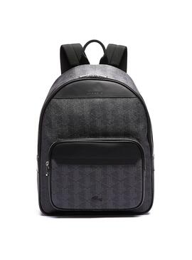 Mochila Lacoste Monogram para Hombre Negra