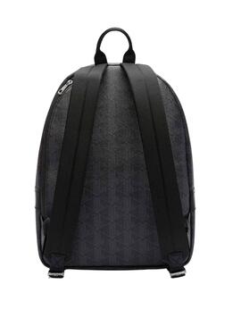 Mochila Lacoste Monogram para Hombre Negra