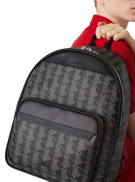 Mochila Lacoste Monogram para Hombre Negra