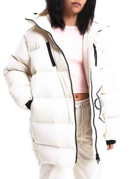Chaqueta Calvin Klein Monograma para Mujer Blanca