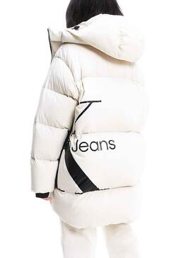 Chaqueta Calvin Klein Monograma para Mujer Blanca